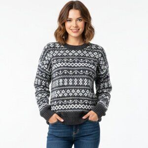 Marine Layer Fair Isle Wool Alpaca Sweater – XS